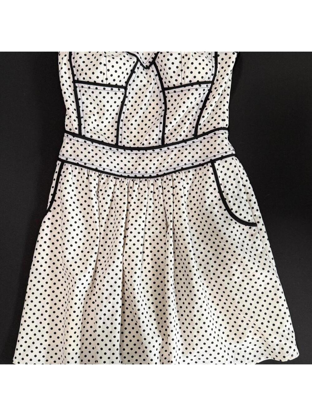 SugarLips Strapless Polka Dot Mini Dress Women's Medium Y2K